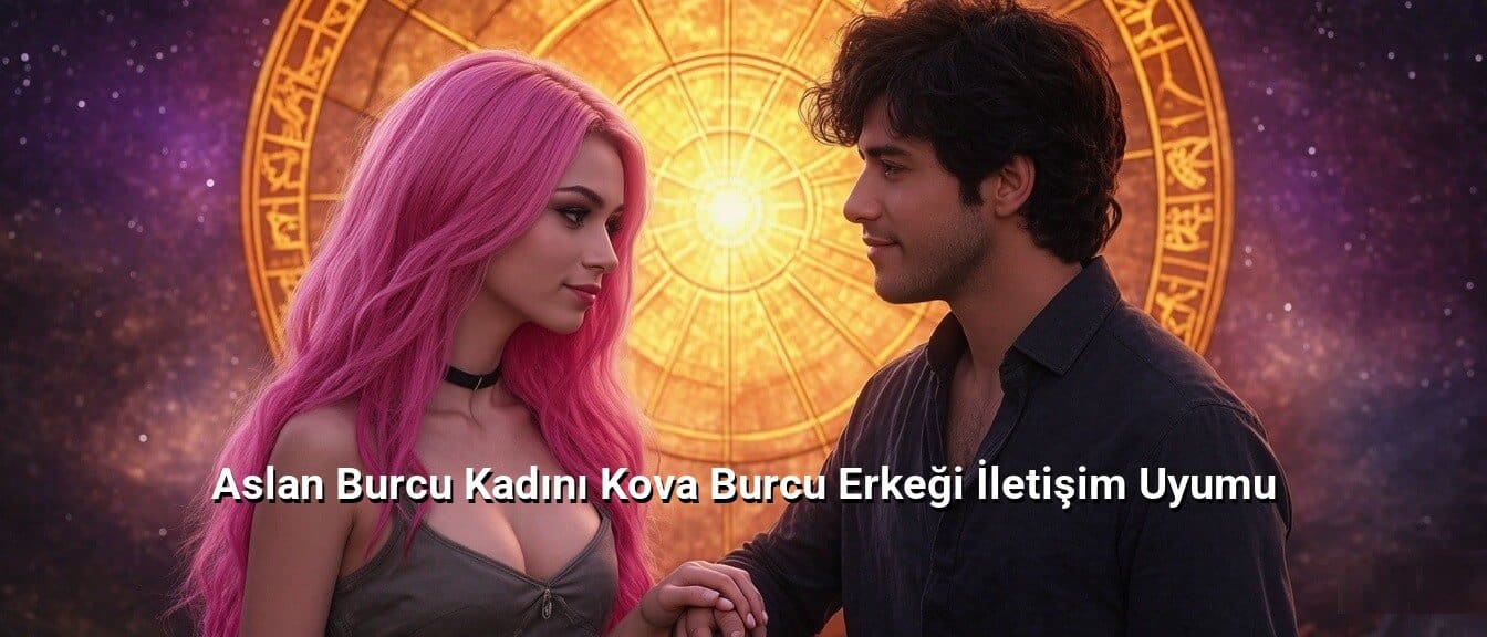 aslan burcu kadini kova burcu erkegi iletisim uyumu gorseli